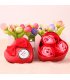 GC193 - Heart Tin Box 3 Duo Loaded Soap Flower